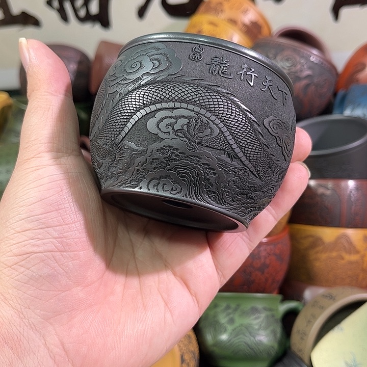 茶杯紫砂全手工紫砂主人杯