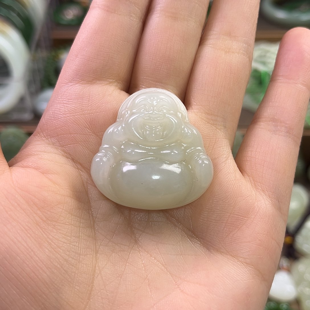 和田玉（糖玉）颈饰未镶嵌致***使