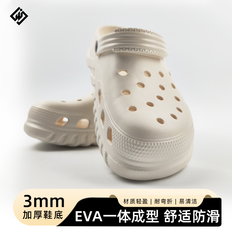 25年夏季新款男士洞洞鞋超轻踩屎感可外穿时尚拖鞋沙滩洞洞鞋