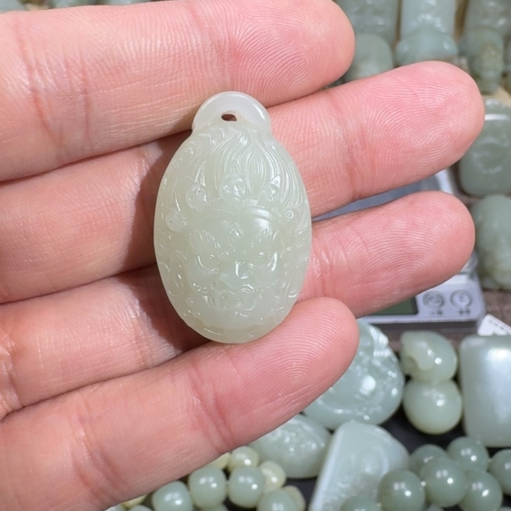 和田玉吊坠(不含链)未镶嵌