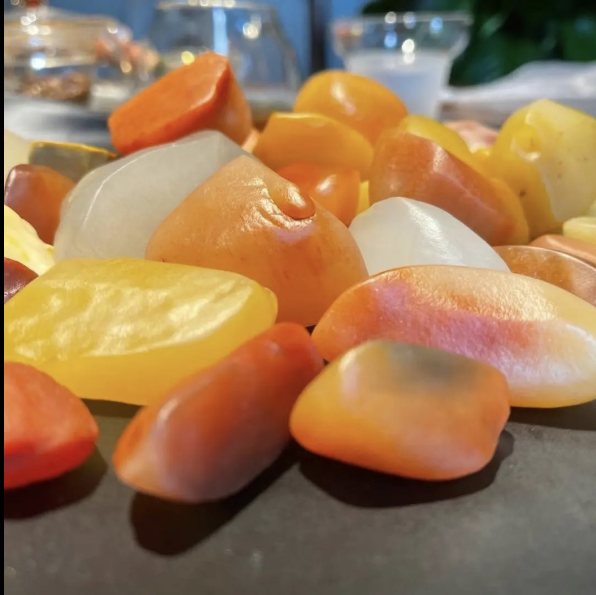 新疆戈壁三彩 盆景石 黄蜡石 三彩石 泥石（一物一拍 多样性发货）