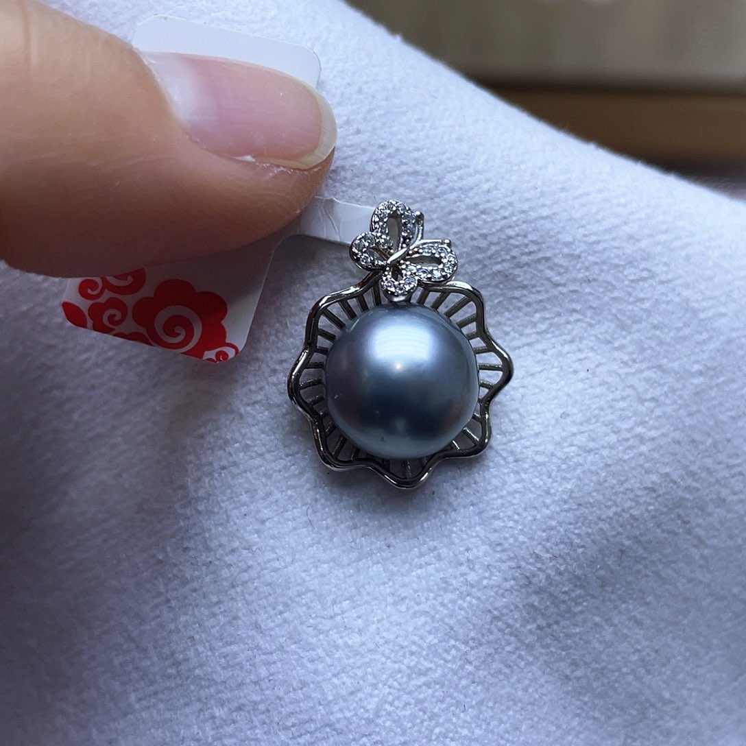 海水珍珠颈饰银S925镶嵌