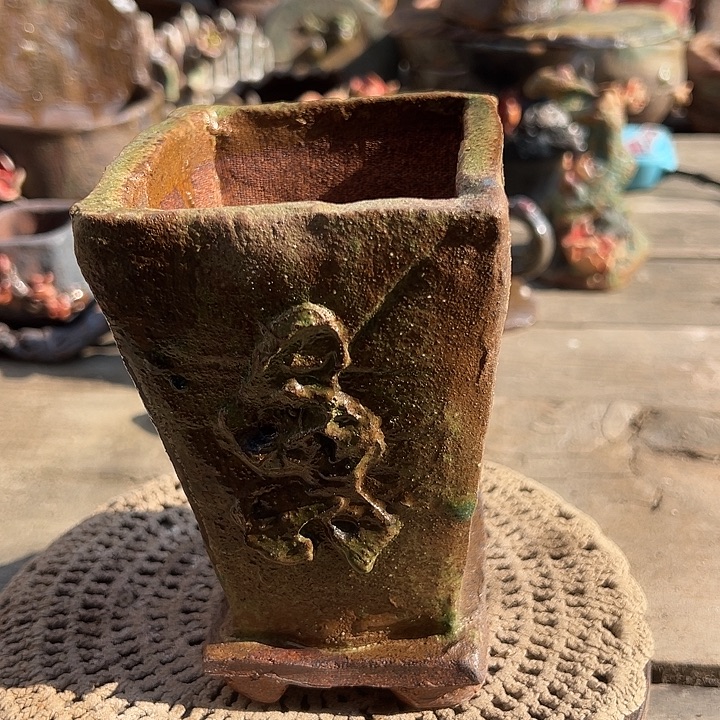 5新年福利手工粗陶高温花盆