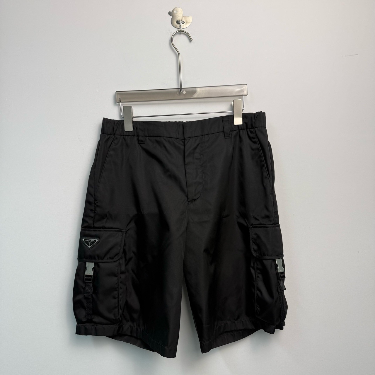 全新未使用 Prada/普拉达 23新款Re-Nylon三角标尼龙短裤 48码