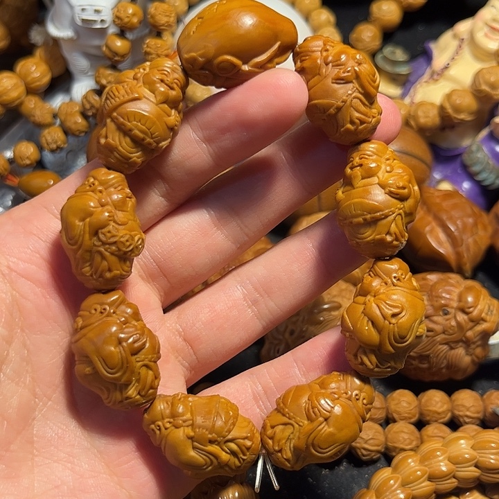 橄榄核手串/手链站立财神