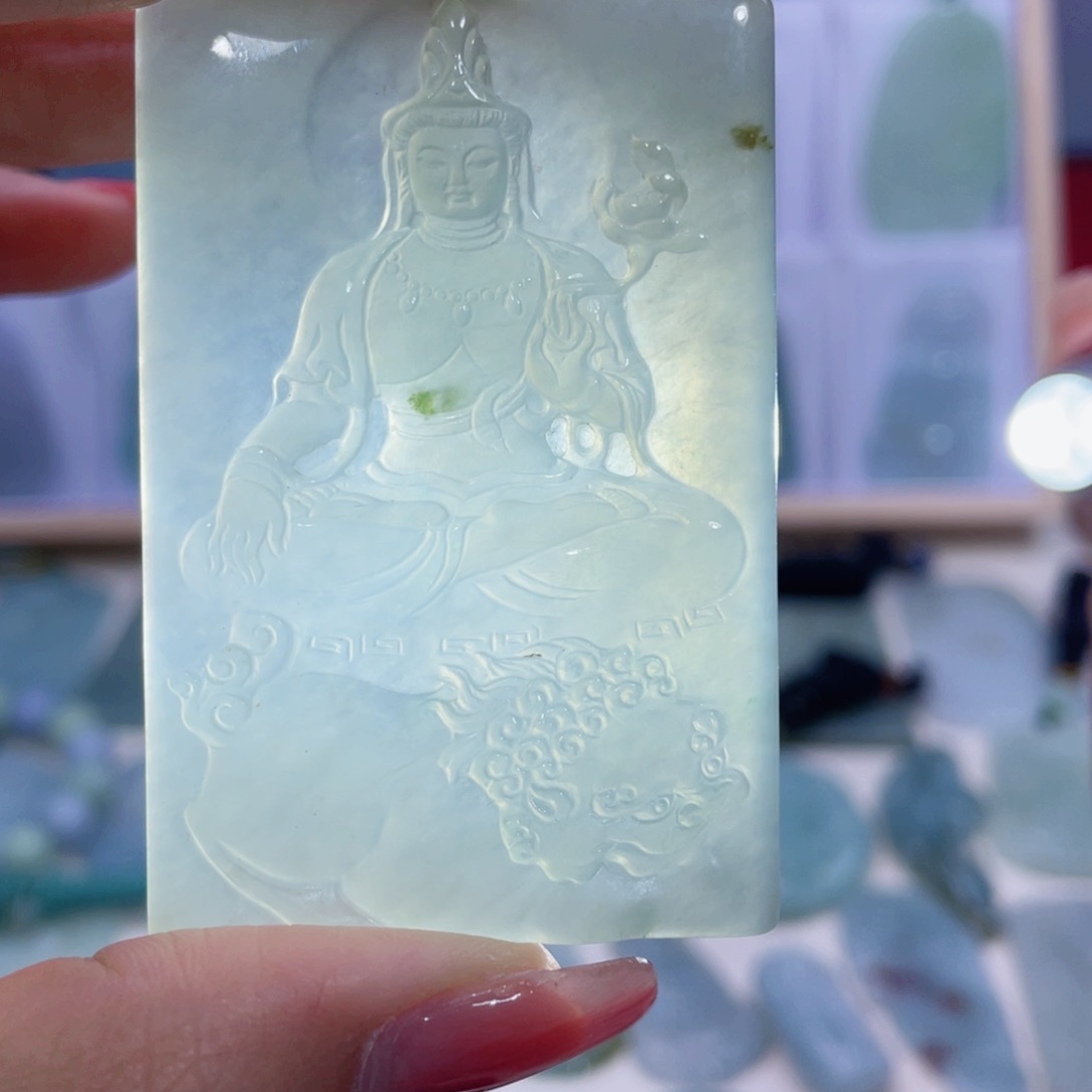 翡翠颈饰未镶嵌缅甸翡翠A货未镶嵌