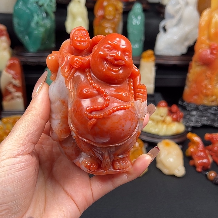 寿山石高山水冻石