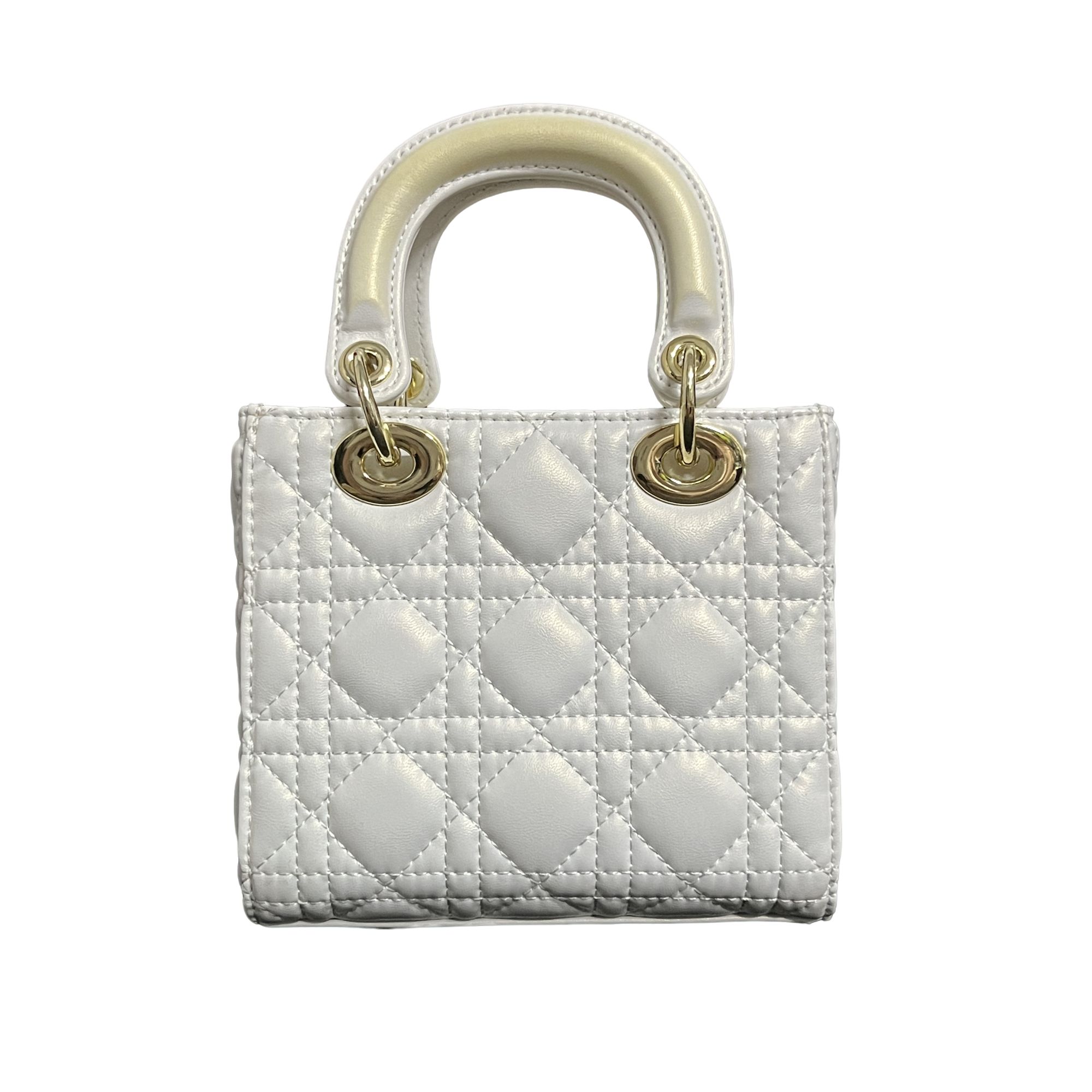 Laugh Queen手工打造真皮女士新款包气质10954-1 白色 3格