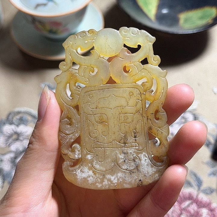 紫金钵盂菩提把件