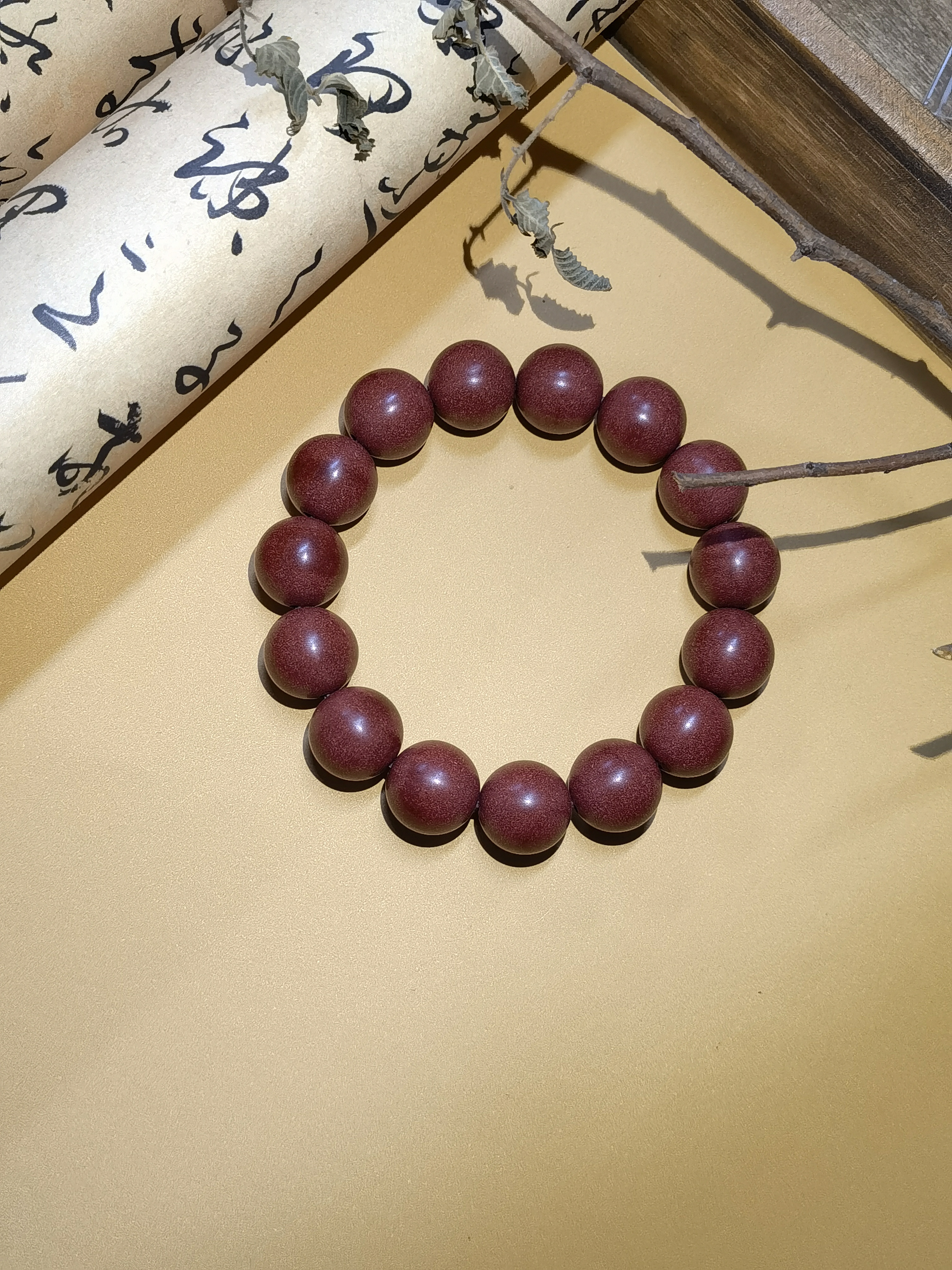 【香方红麝香合香珠】天然工艺 非遗古法天然 简约时尚 持久留香