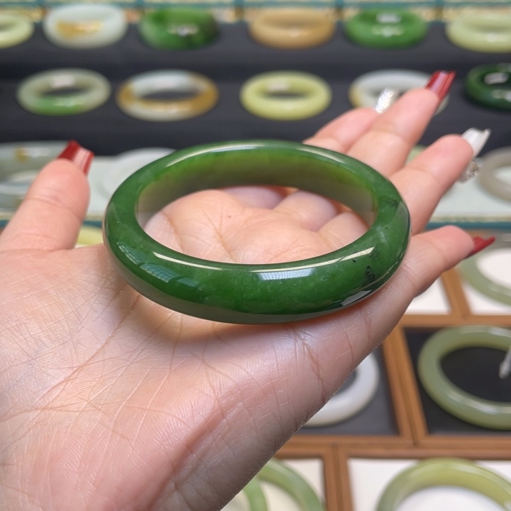 和田玉手镯未镶嵌5455