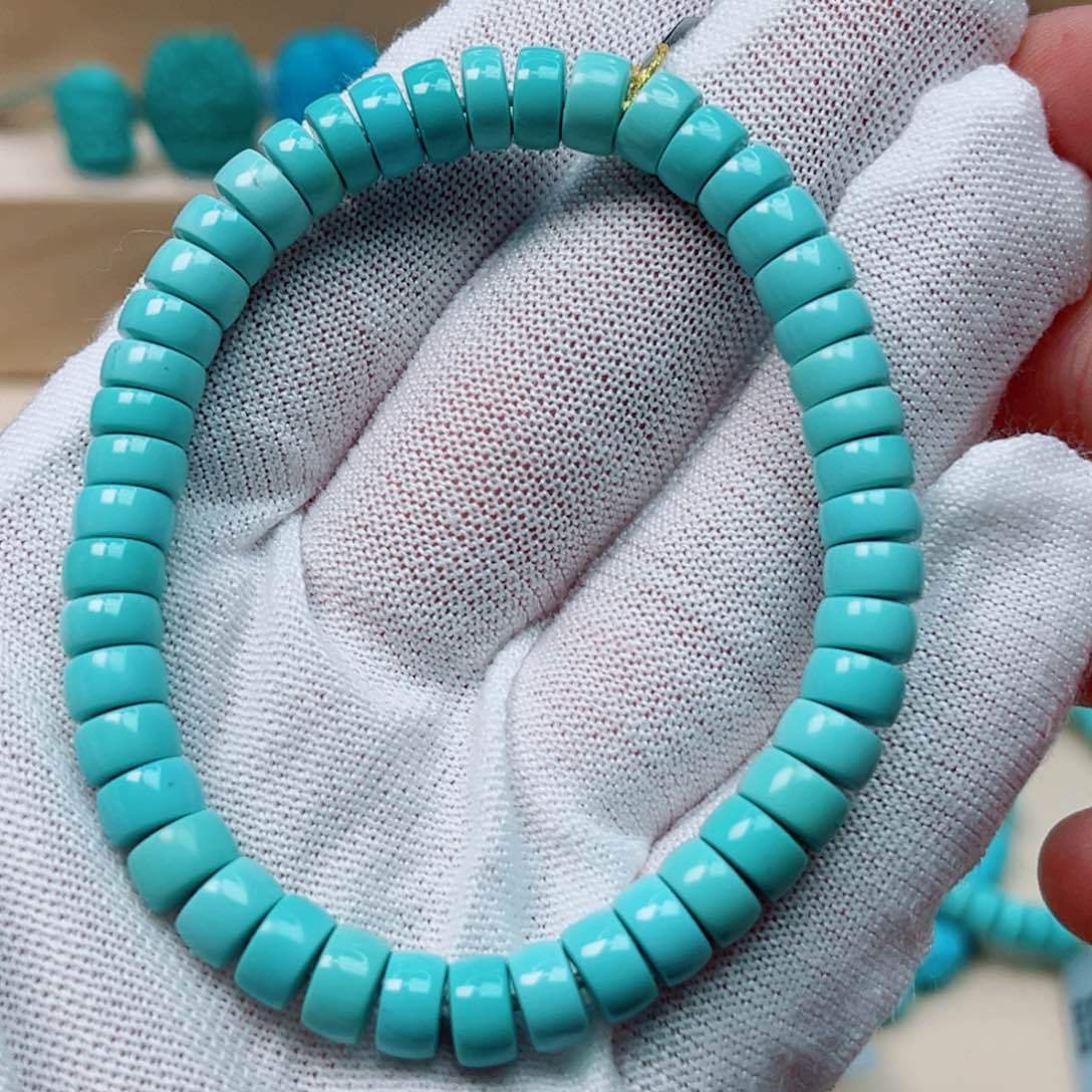 绿松石未镶嵌7直切单圈