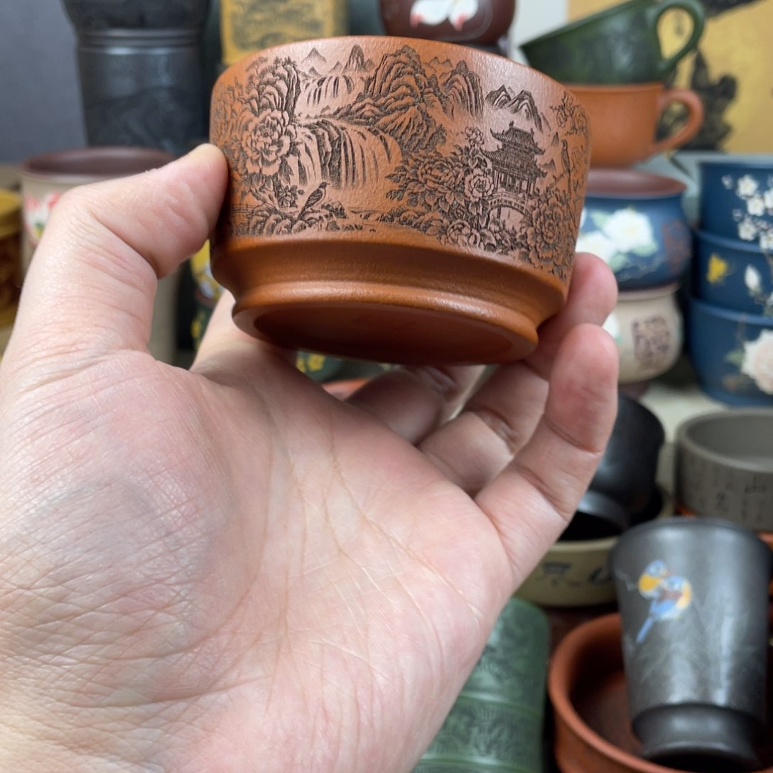 紫砂茶杯紫砂茶杯