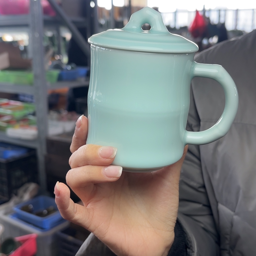 龙泉云间青瓷小米茶器