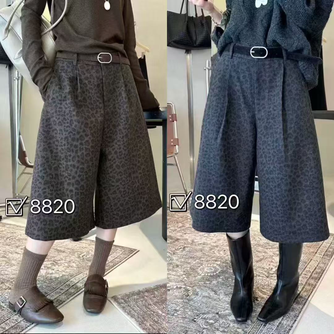 【宝贝家】8820高货豹纹8分细尼裤