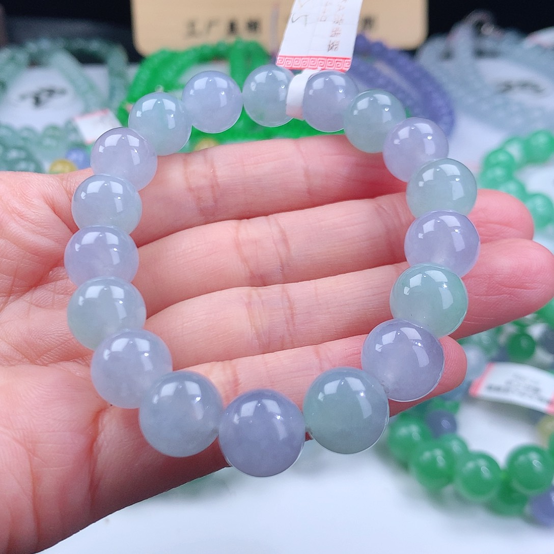 未镶嵌翡翠手链柠****c卡11mm