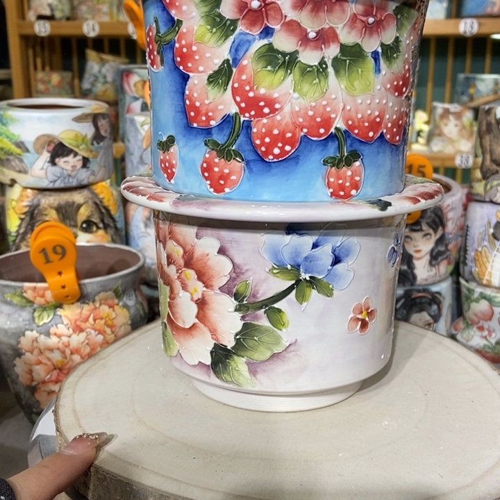 红陶景德镇艺术手绘作品