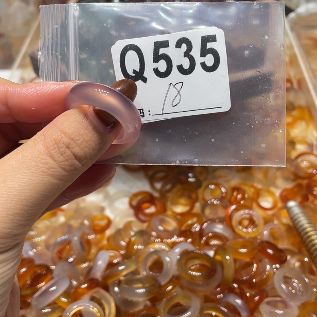 玛瑙/玉髓未镶嵌戒指535