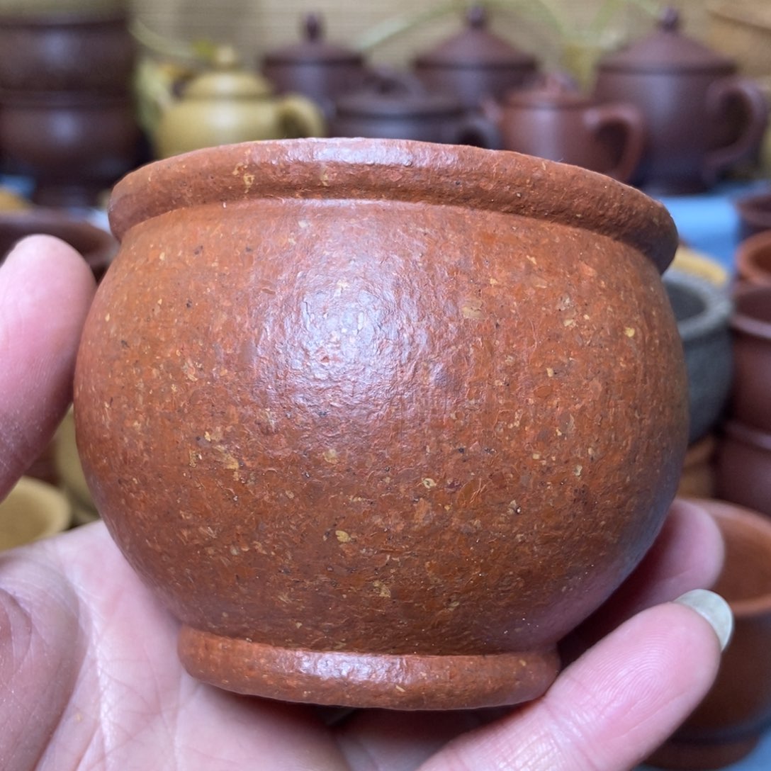 茶杯紫砂八目全砂手工泥200毫升