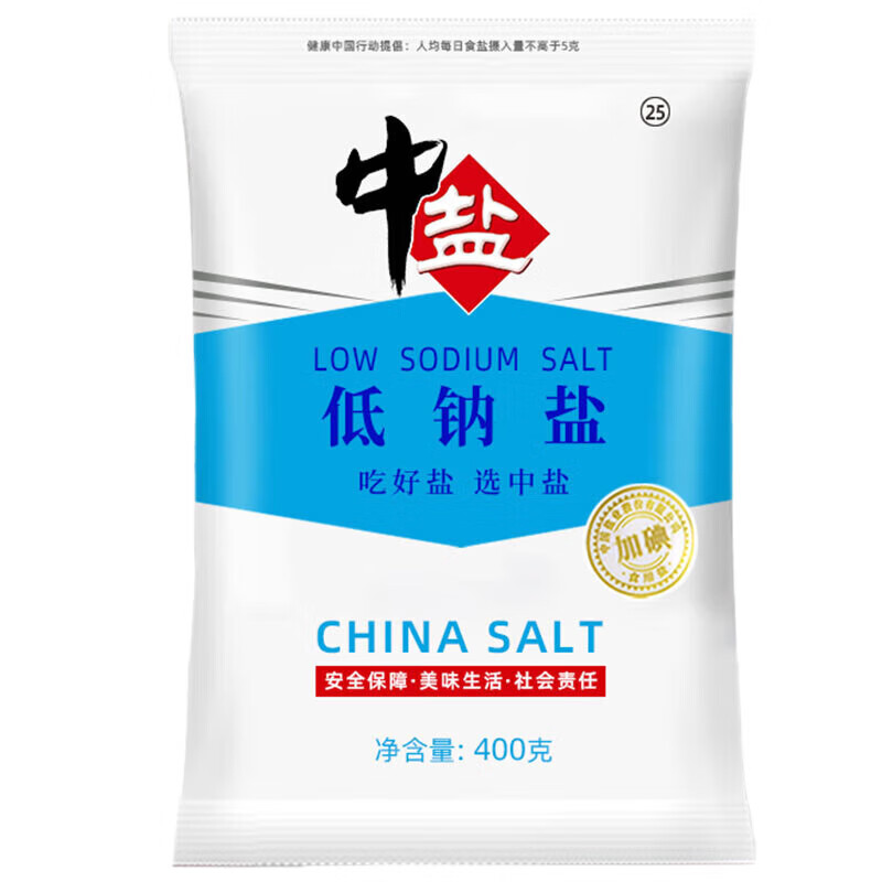 中盐低钠盐400g