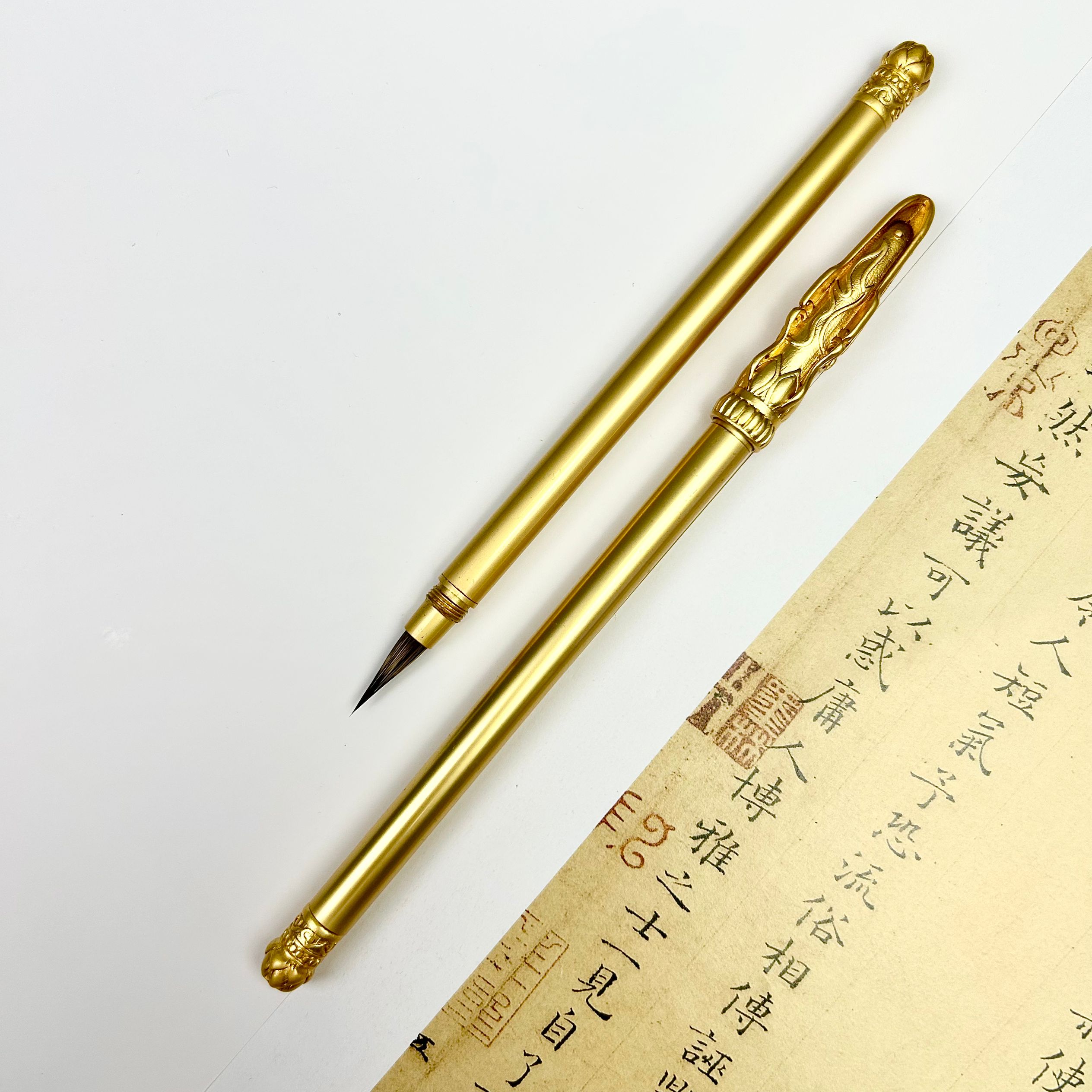 【土豪金毛笔】小楷毛笔一支