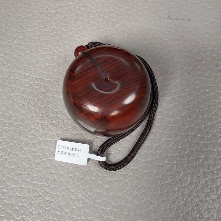 小叶紫檀手串/手链Z709紫檀琴料水波纹面包圈