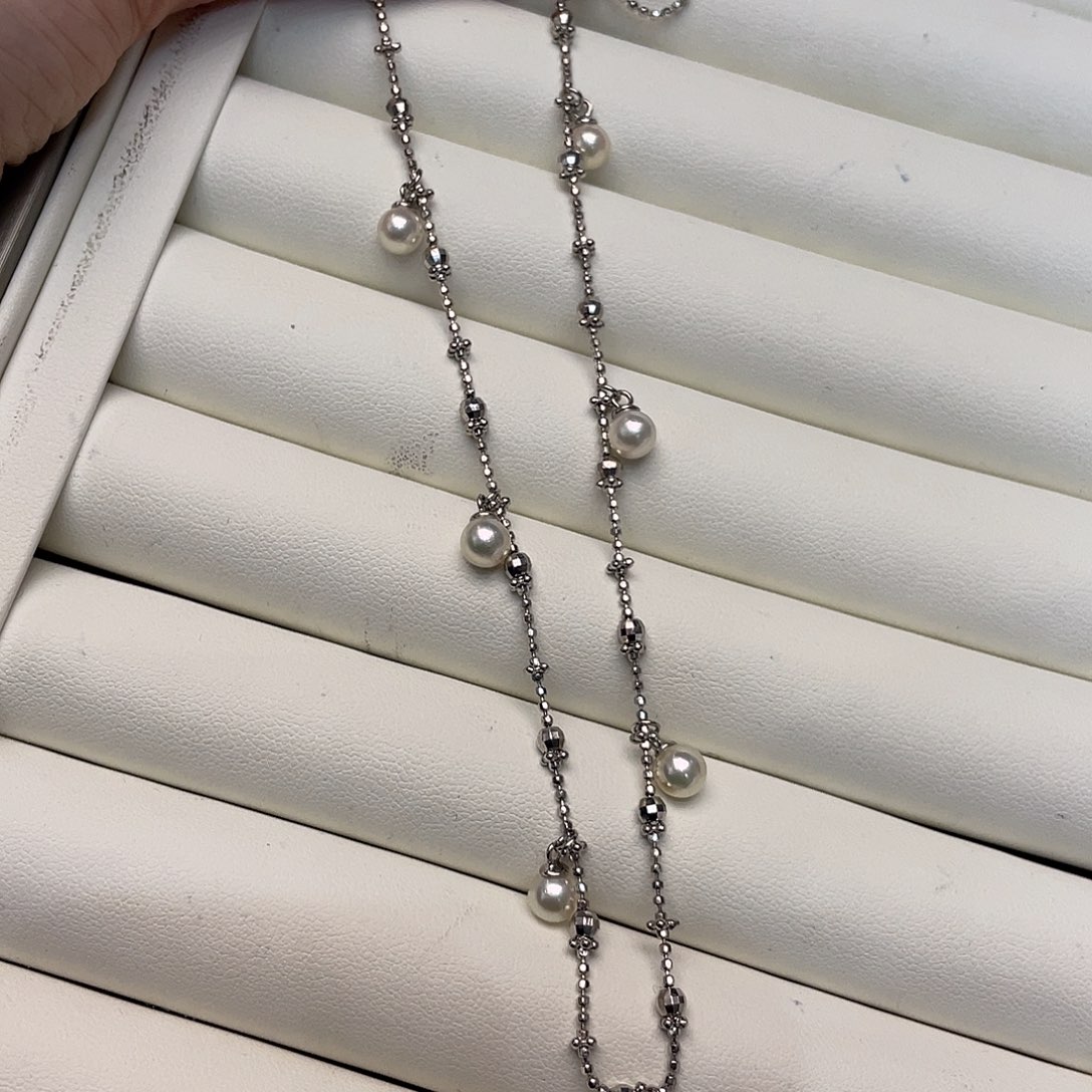 银S925镶嵌颈饰海水珍珠