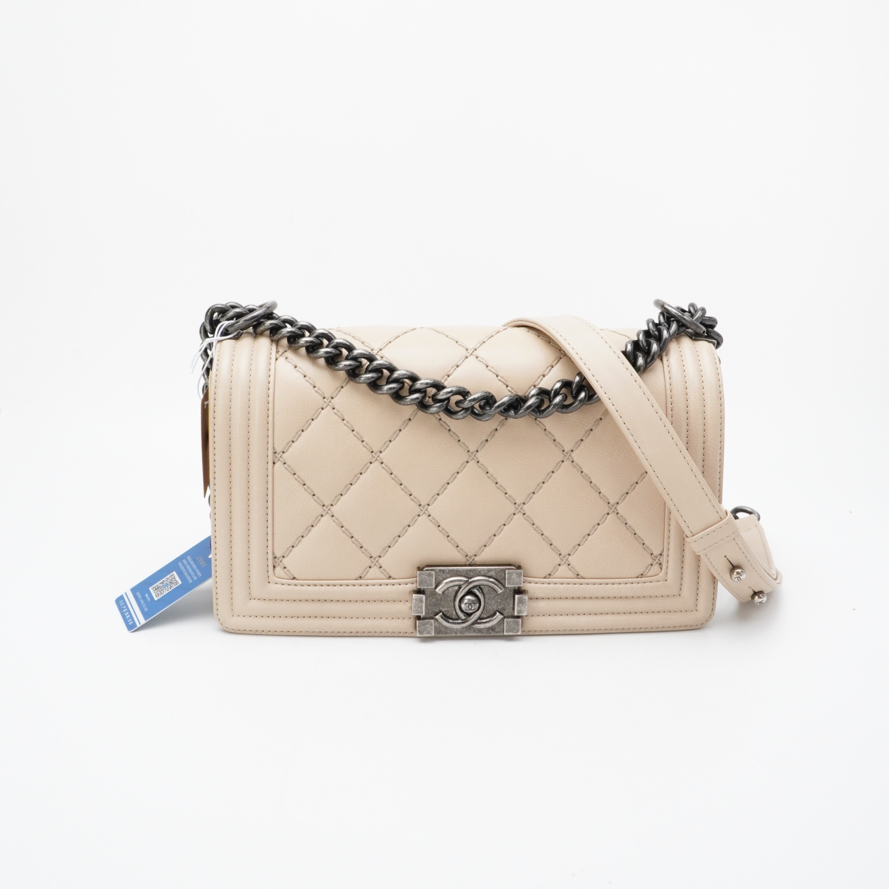 95新 Chanel/香奈儿 Chanel香奈儿 leboy中号 大菱格纹 1024