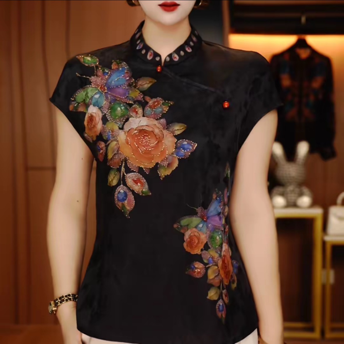 新中式上衣夏季国风百搭休闲气质女装小衫