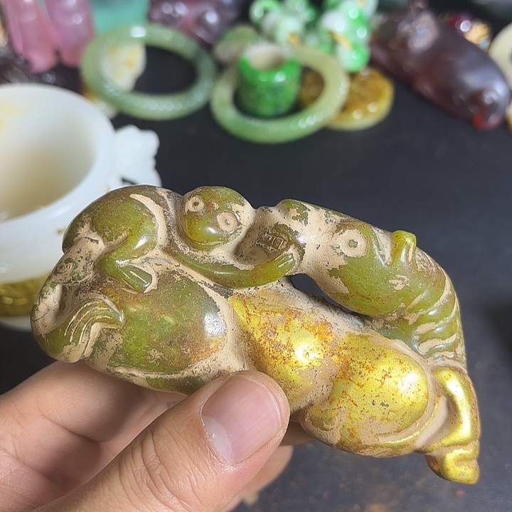 把件白玉菩提一个