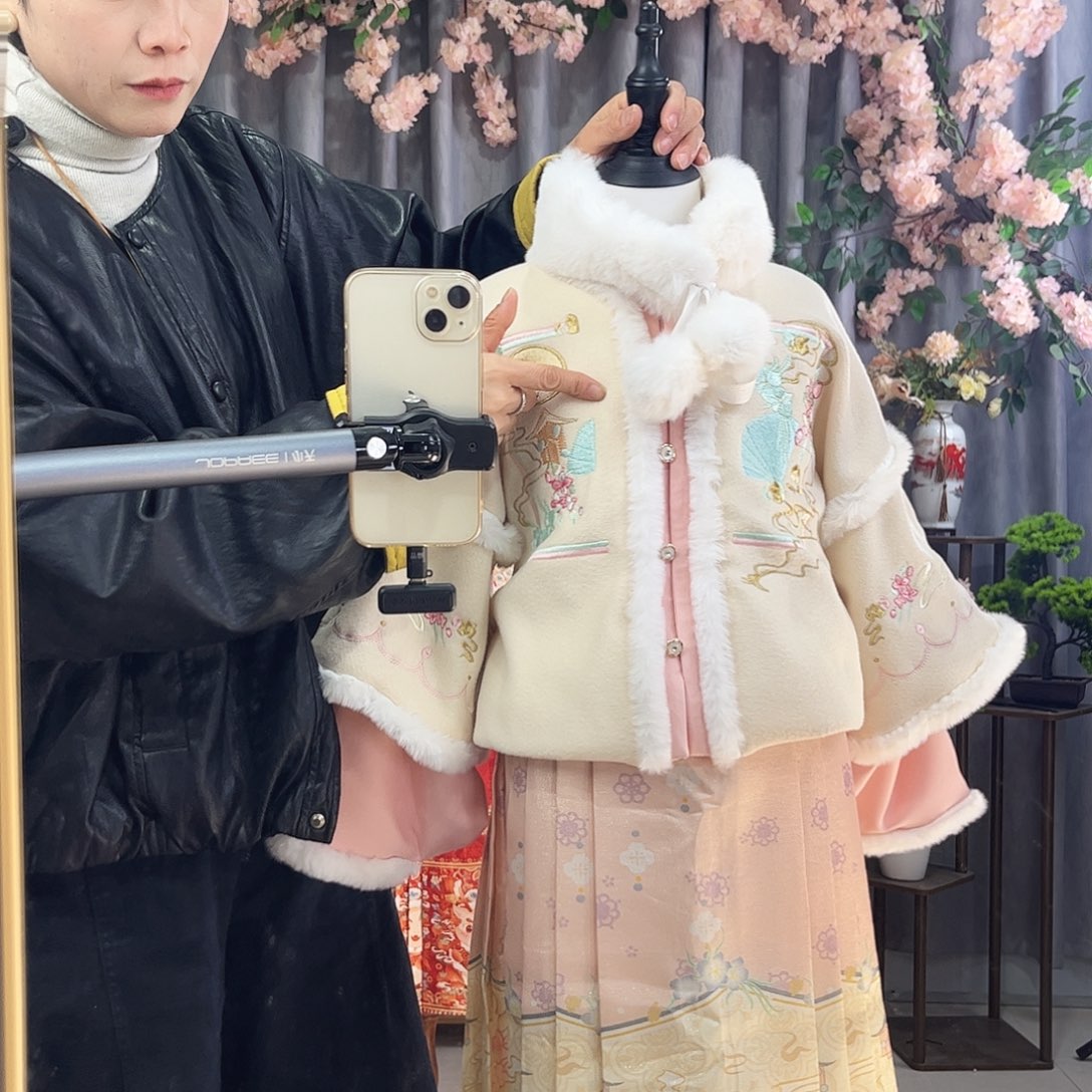 汉服冬款加厚加绒女童110