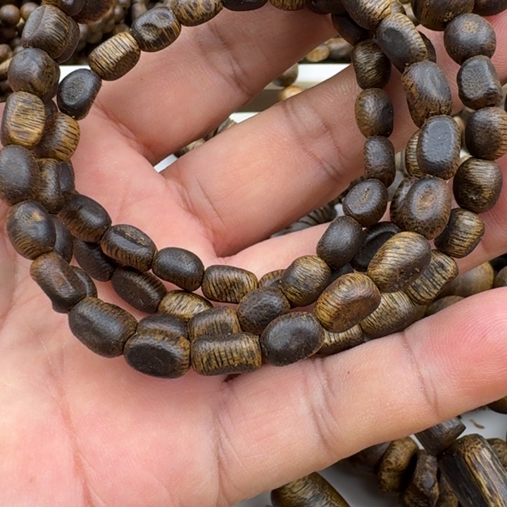 许***鱼手串沉香张勺子手串17克