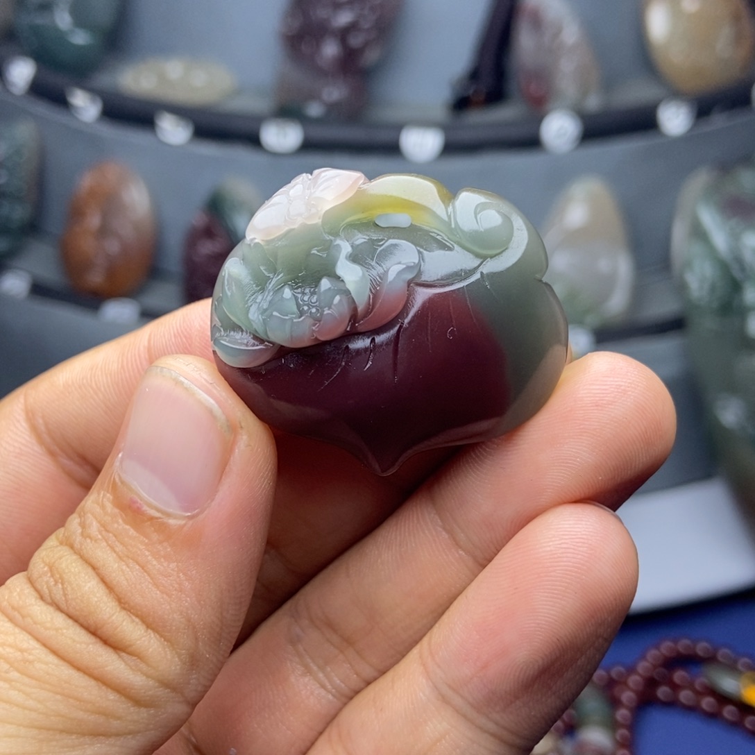 景***玛瑙/玉髓未镶嵌颈饰