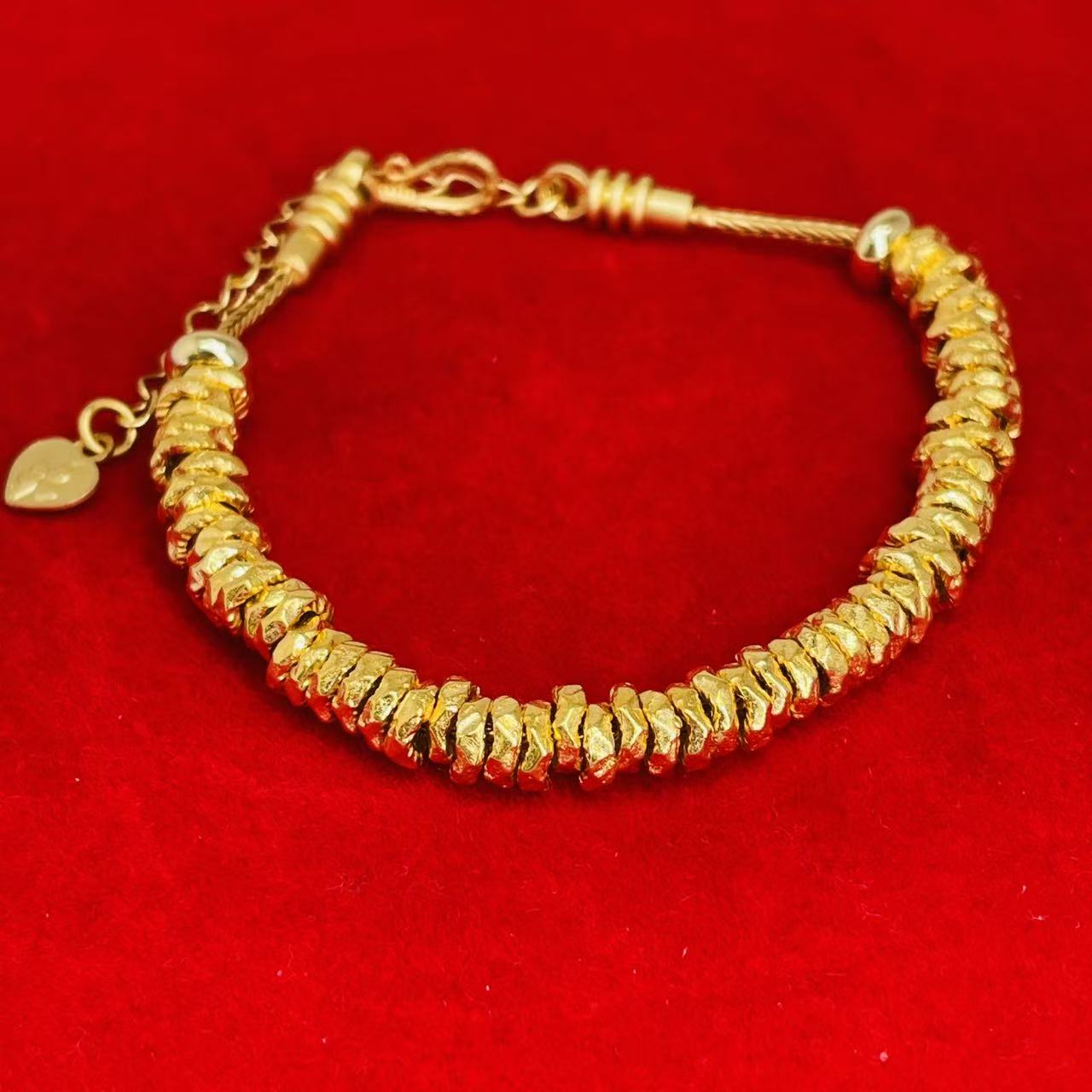 【米米专属】足金999盘缠卡5-6mmDIY经典搭配系列