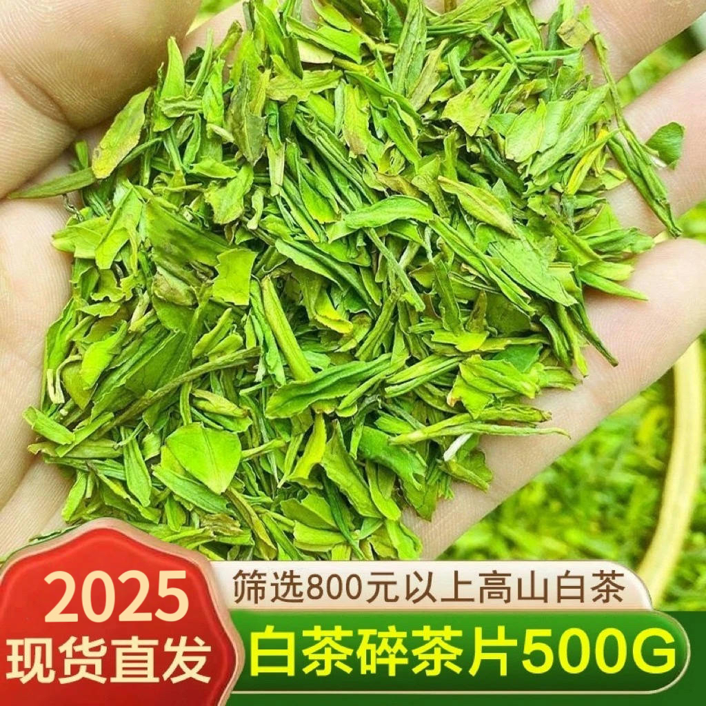 2025年安吉白茶茶片浓香耐泡头采茶叶茶沫500克产地品质茶农好茶