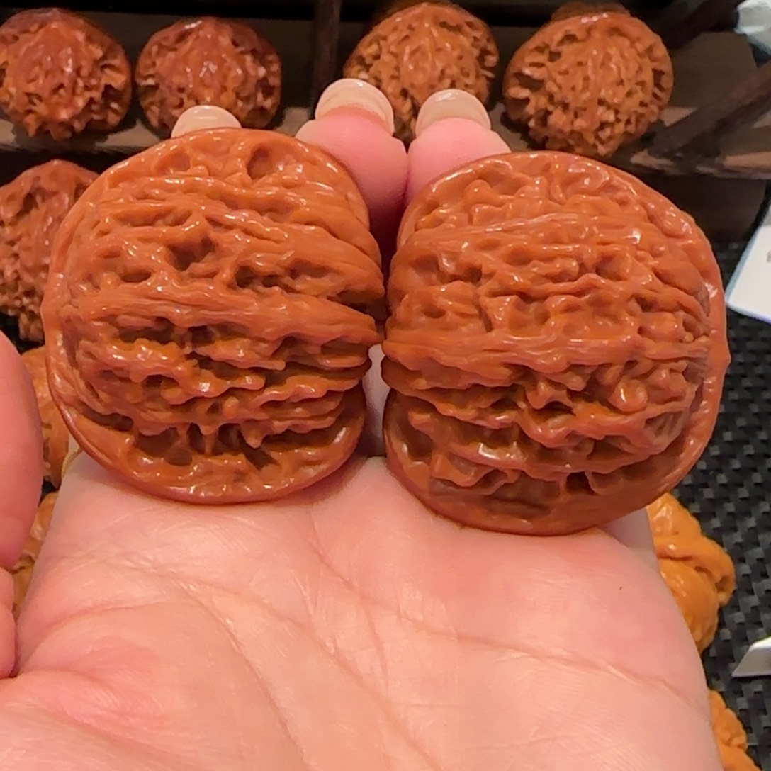 桃核把件四座楼44精品1494