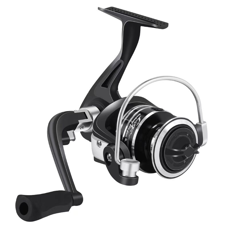 2纺车轮黑银金属线杯金属机芯金属轴承泛用渔轮