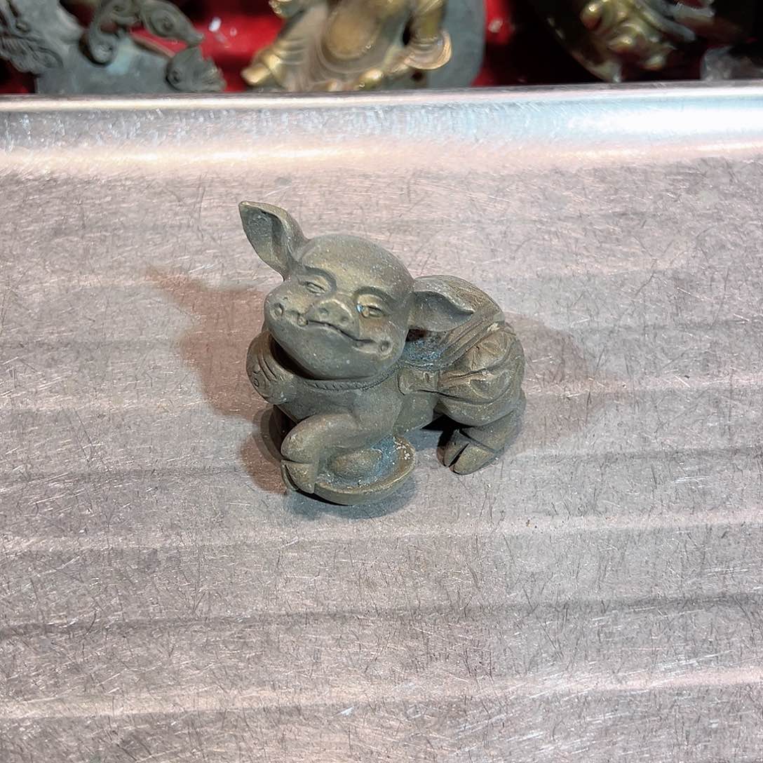 黄铜摆件，文房摆件