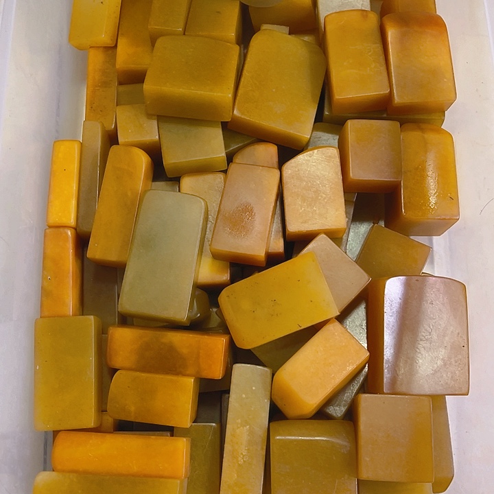 老挝石10个全黄扁章，福利价