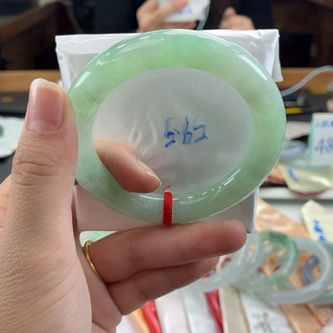 翡翠未镶嵌手镯天然翡翠手镯20号