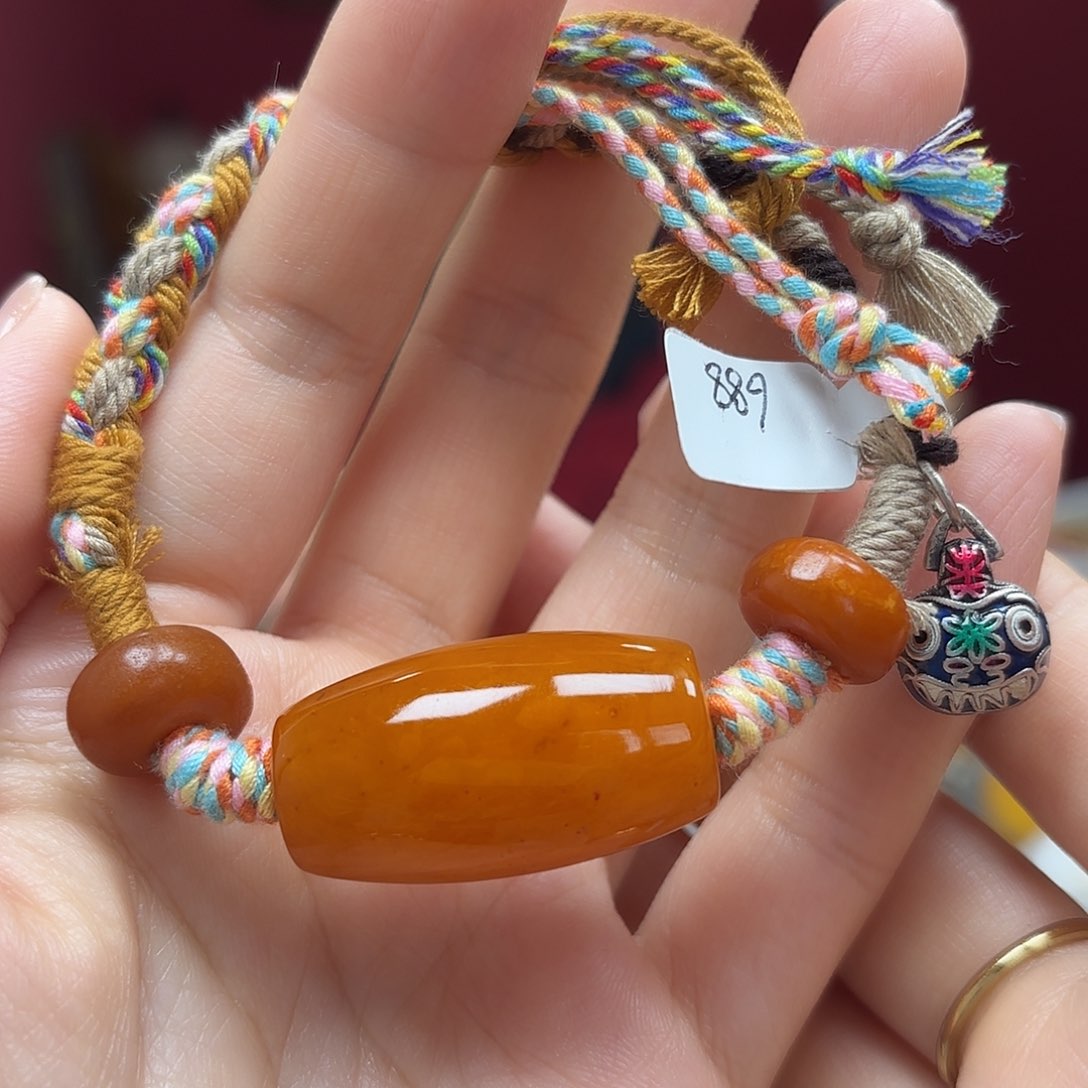 未镶嵌蜜蜡裸石1手绳