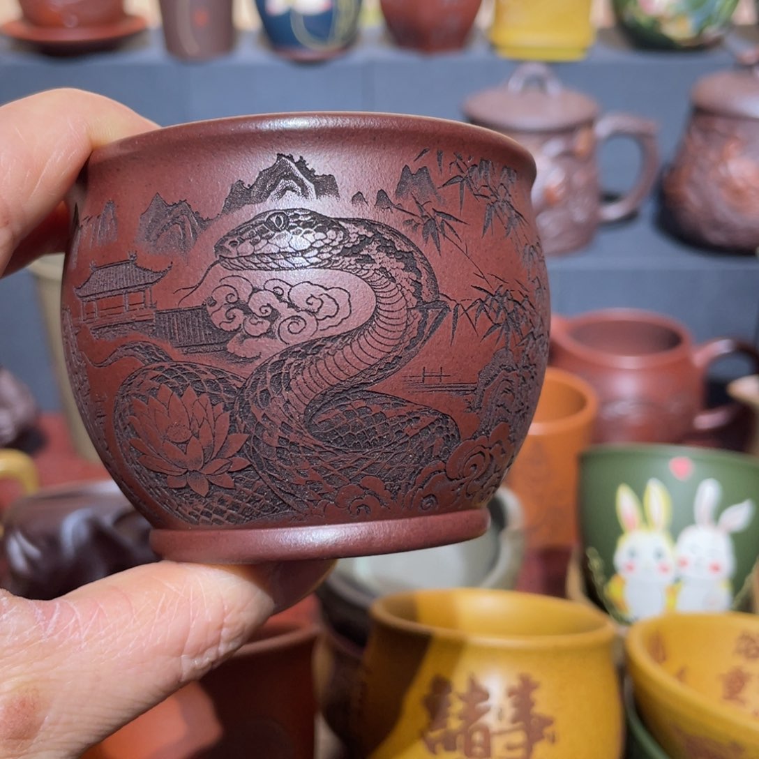 原矿紫砂手工主人杯