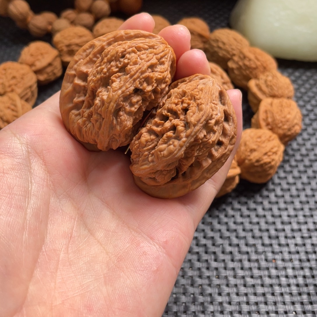 吊坠文玩核桃将军半壁有修