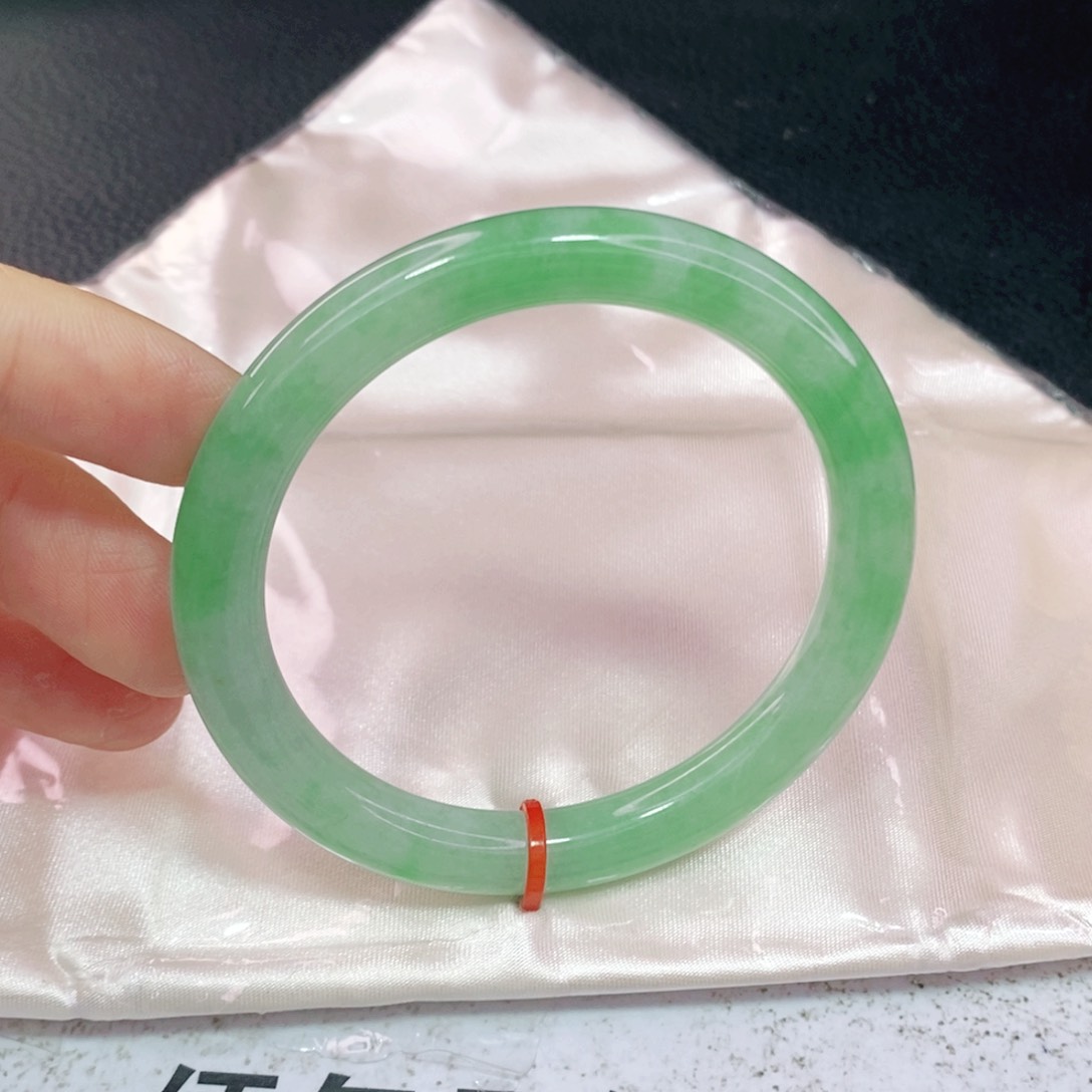 未镶嵌手镯翡翠54.5圆条