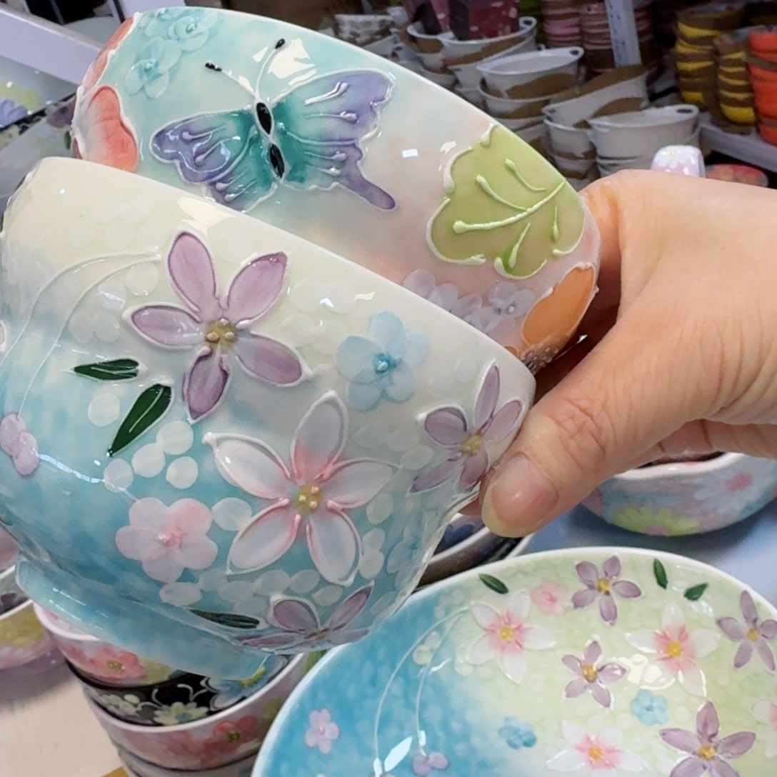 陶瓷濑户烧4.5英寸葫芦碗两只看图