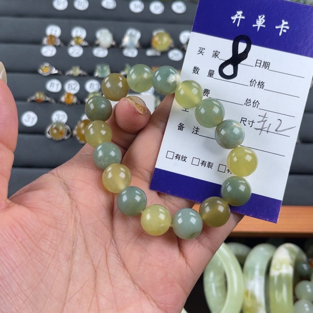未镶嵌蛇纹石玉手串