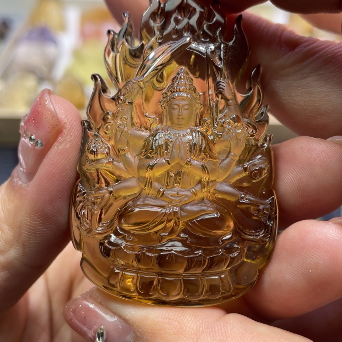 水晶颈饰未镶嵌定制