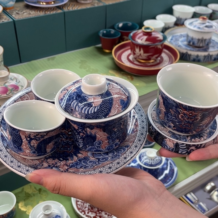 景德镇陶瓷盖碗茶具