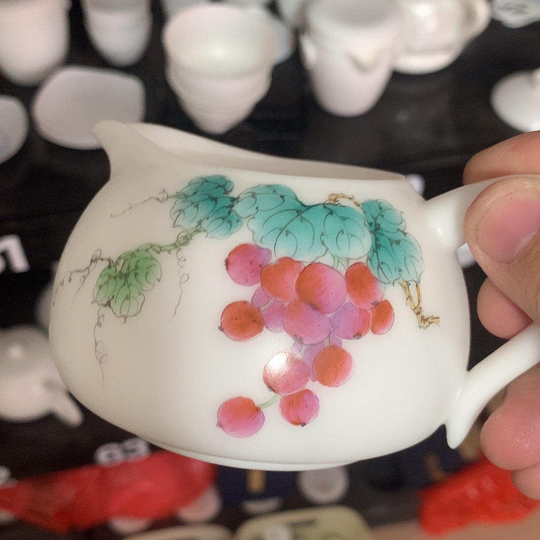 素烧手绘手绘公道杯