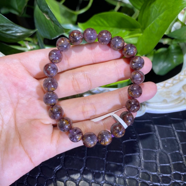 极光二三烟花达碧滋单圈9mm左右水晶手串